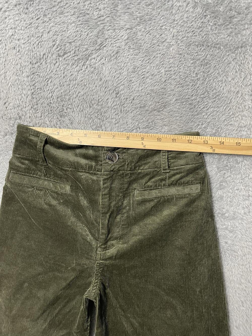 Maeve Anthropologie Pants Womens 25 Brown/Green Corduroy Straight Leg Chino - Picture 3 of 13
